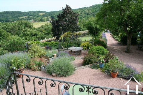 view from top of  front steps